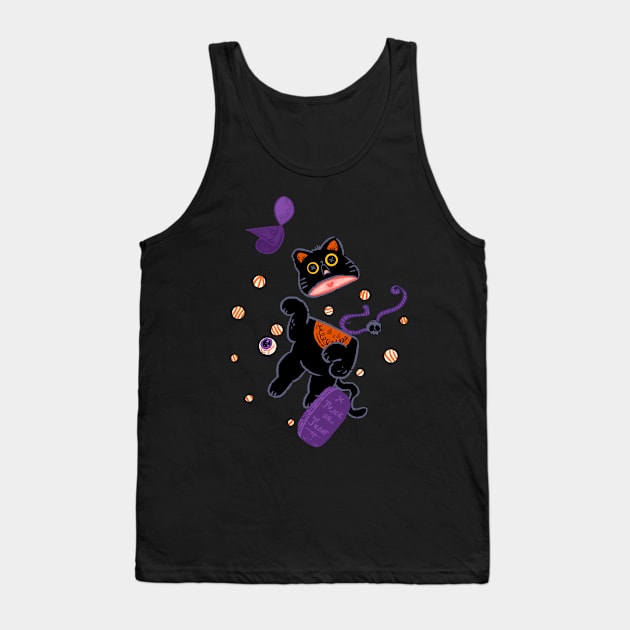 Halloween Neko Tank Top by Fluffymafi